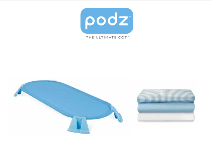 PODZ Cots Toddler Size 4611037 > COTS, REST MATS, SHEETS & ACCESSORIES